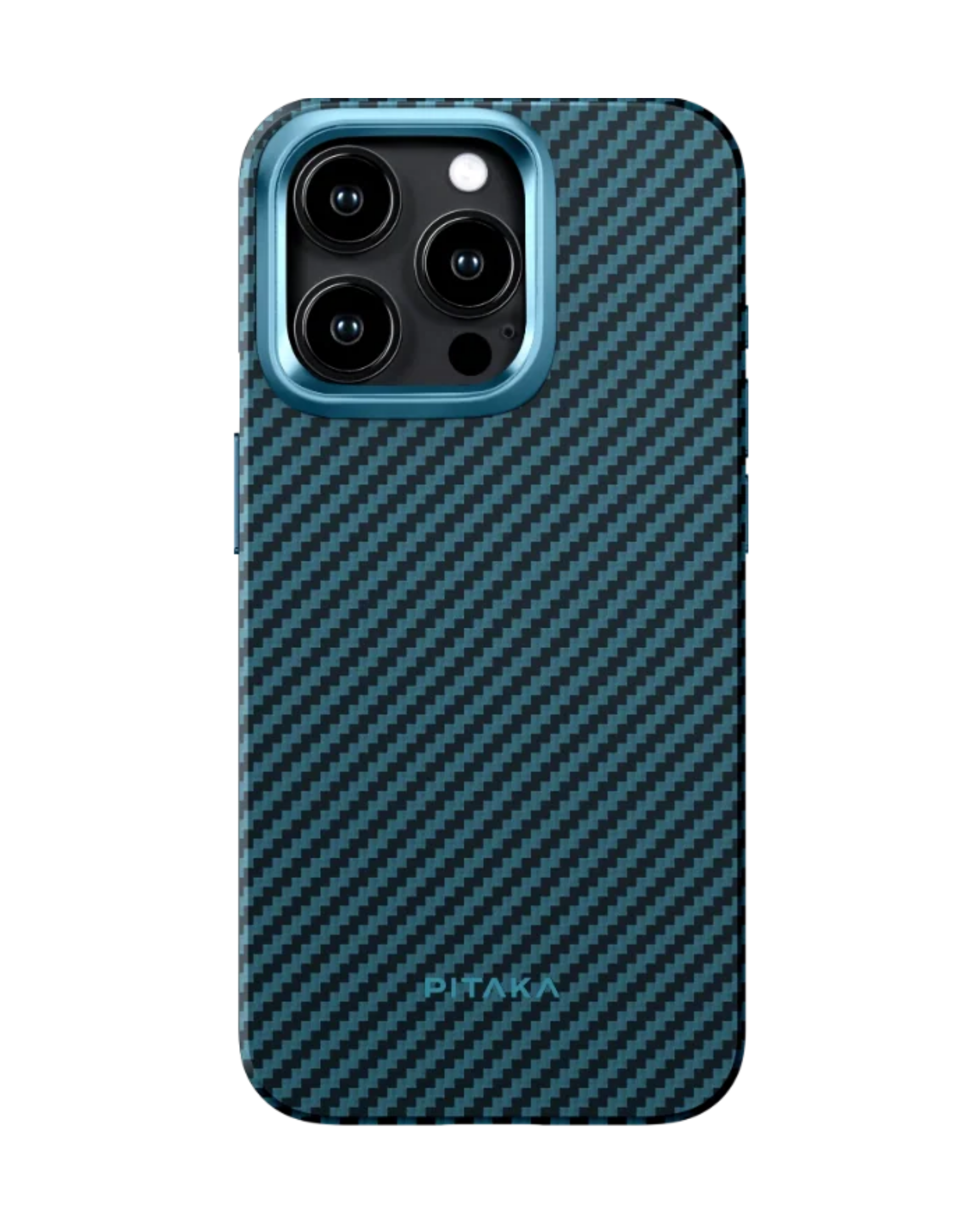 מגן הקרבון הדק והקל בעולם | PITAKA Protective - פיטאקה - Iphone 15 pro max  - blue