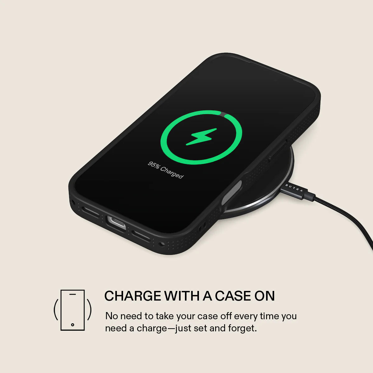 BURGA ELITE DARK | PEACHY GOLD - כיסוי אופנתי לאייפון 17 פרו