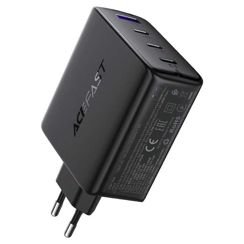 מטען קיר Acefast A94 100W GaN | 3 יציאות USB-C + USB-A