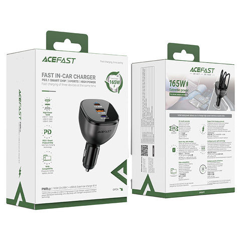 AceFast Car charger 165W | מטען מהיר לרכב 165 וואט