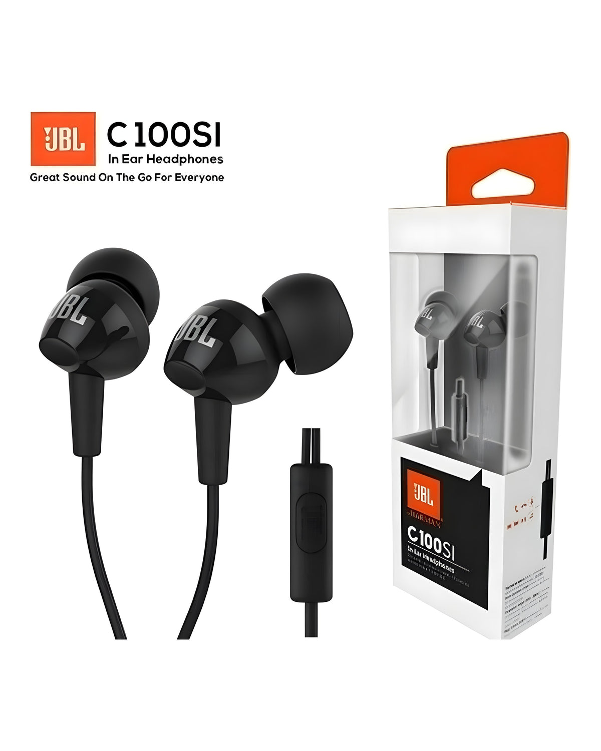 JBL C100SI - אוזניות חוט עם מיקרופון