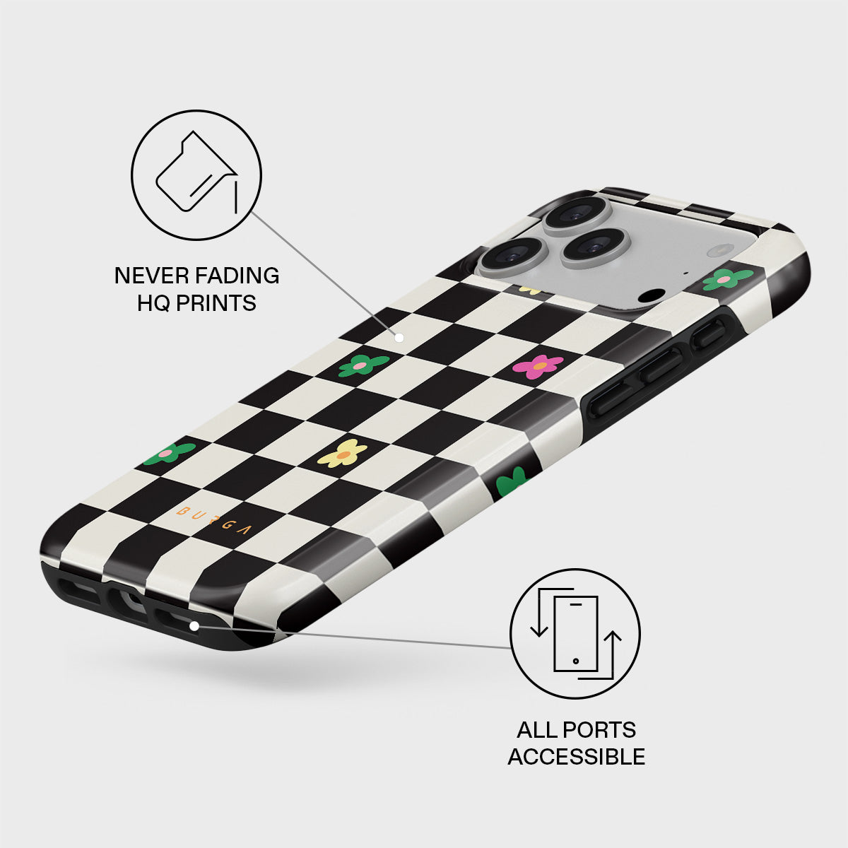 BURGA TOUGH | LUNCH BREAK - כיסוי אופנתי לאייפון 17 פרו מקס