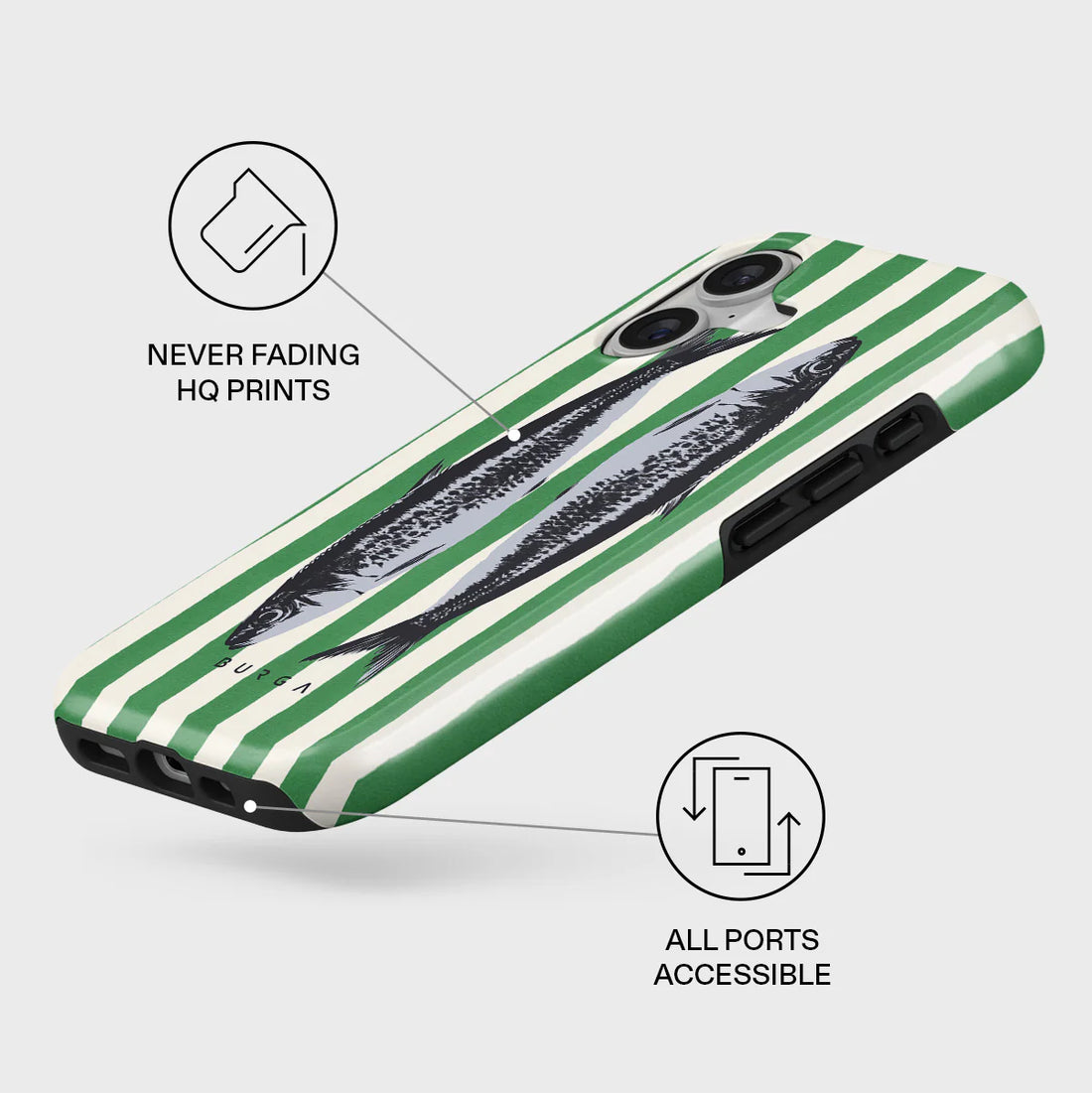 BURGA TOUGH | SARDINHAS - כיסוי אופנתי לאייפון 17