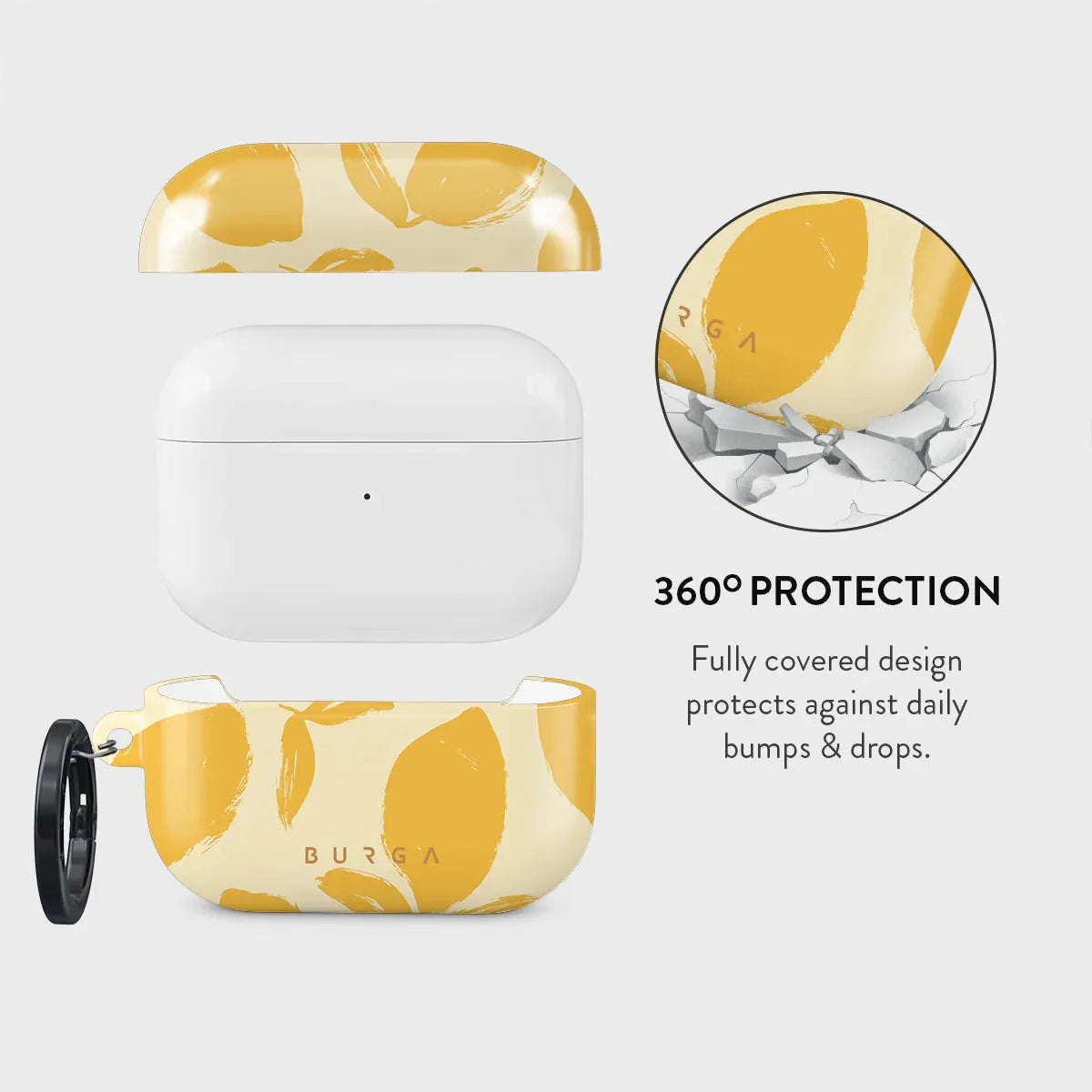 BURGA AIRPODS PRO 2 | LEMON TART - כיסוי אופנתי לאוזניות