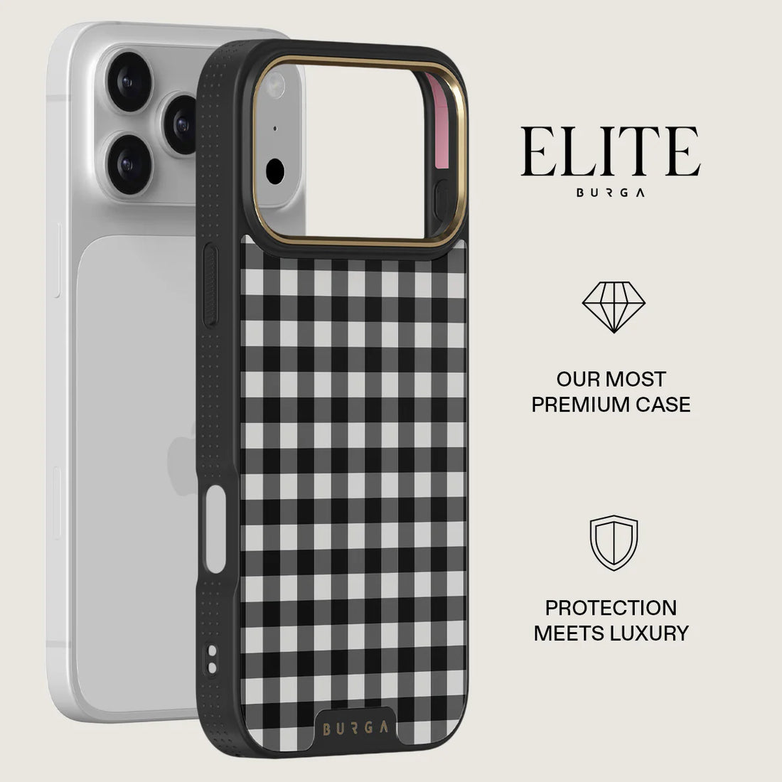 BURGA ELITE DARK | TEA TIME - כיסוי אופנתי לאייפון 17 פרו מקס