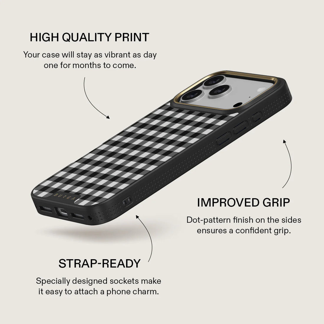 BURGA ELITE DARK | TEA TIME - כיסוי אופנתי לאייפון 17 פרו מקס