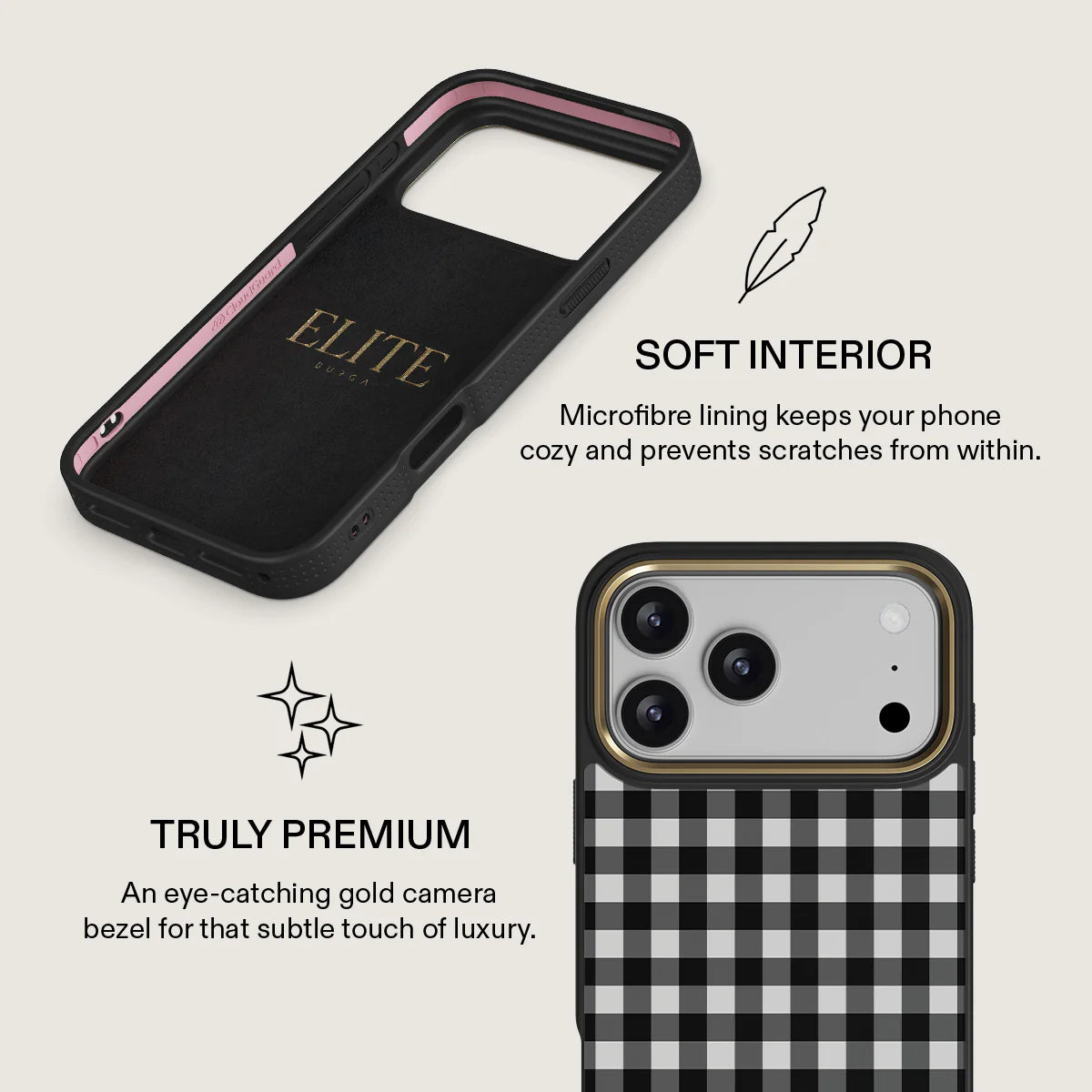 BURGA ELITE DARK | TEA TIME - כיסוי אופנתי לאייפון 17 פרו מקס