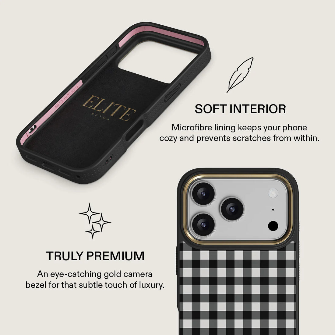 BURGA ELITE DARK | TEA TIME - כיסוי אופנתי לאייפון 17 פרו