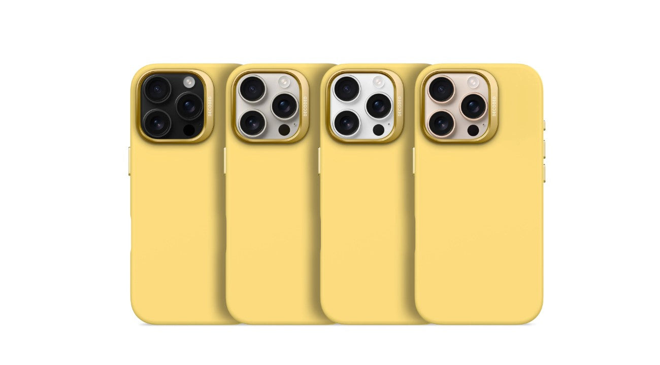 Decoded - Silicone back cover 16 Pro - דקודד כיסוי סיליקון צהוב ל16 פרו
