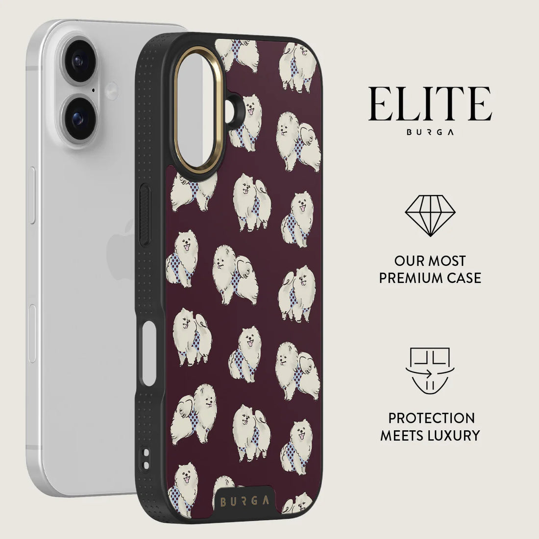 BURGA ELITE DARK | SNOOZE - כיסוי אופנתי לאייפון 17