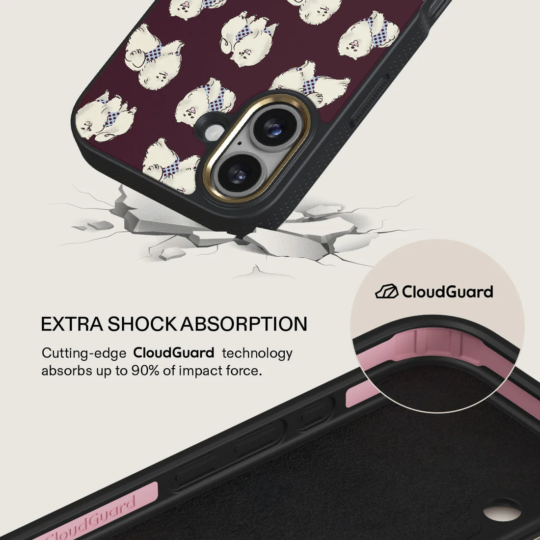 BURGA ELITE DARK | SNOOZE - כיסוי אופנתי לאייפון 17