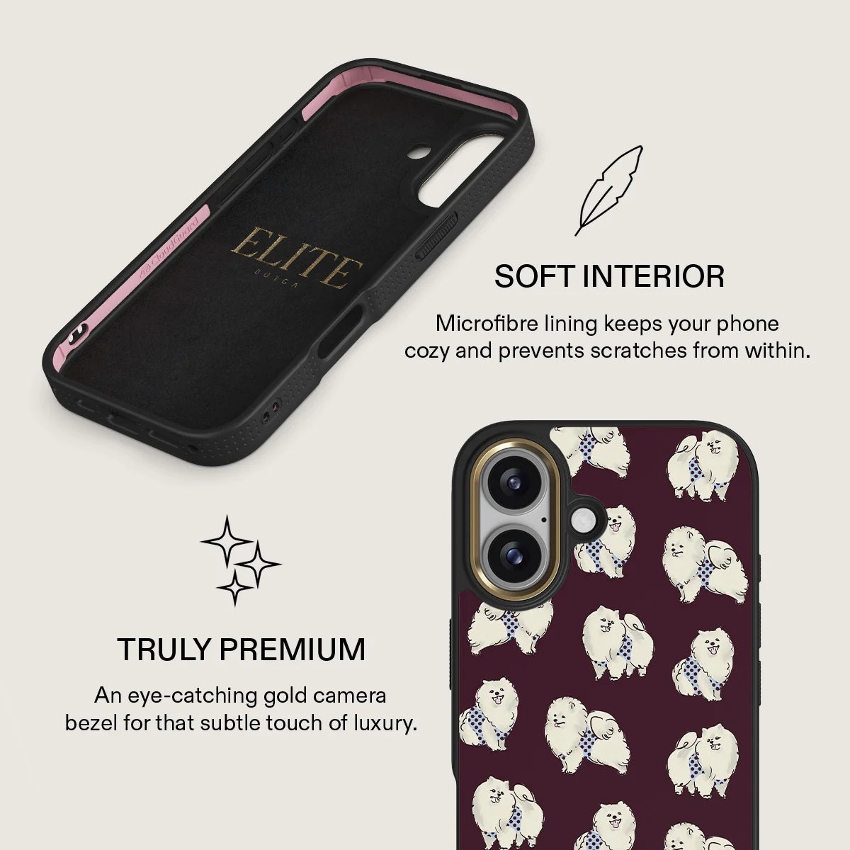 BURGA ELITE DARK | SNOOZE - כיסוי אופנתי לאייפון 17