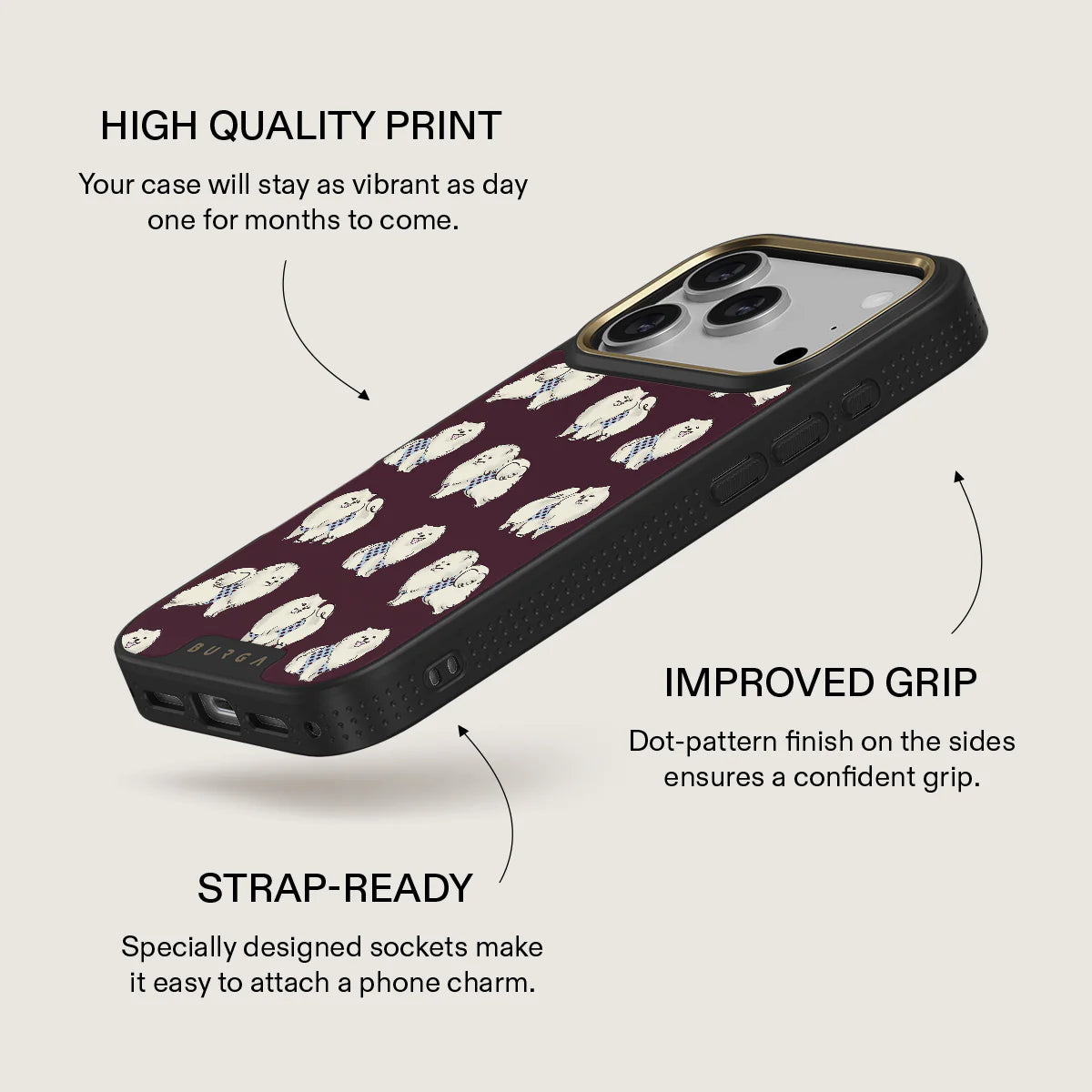 BURGA ELITE DARK | SNOOZE - כיסוי אופנתי לאייפון 17 פרו