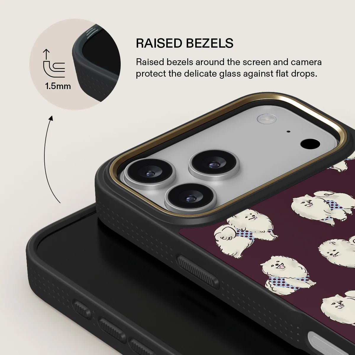 BURGA ELITE DARK | SNOOZE - כיסוי אופנתי לאייפון 17 פרו מקס