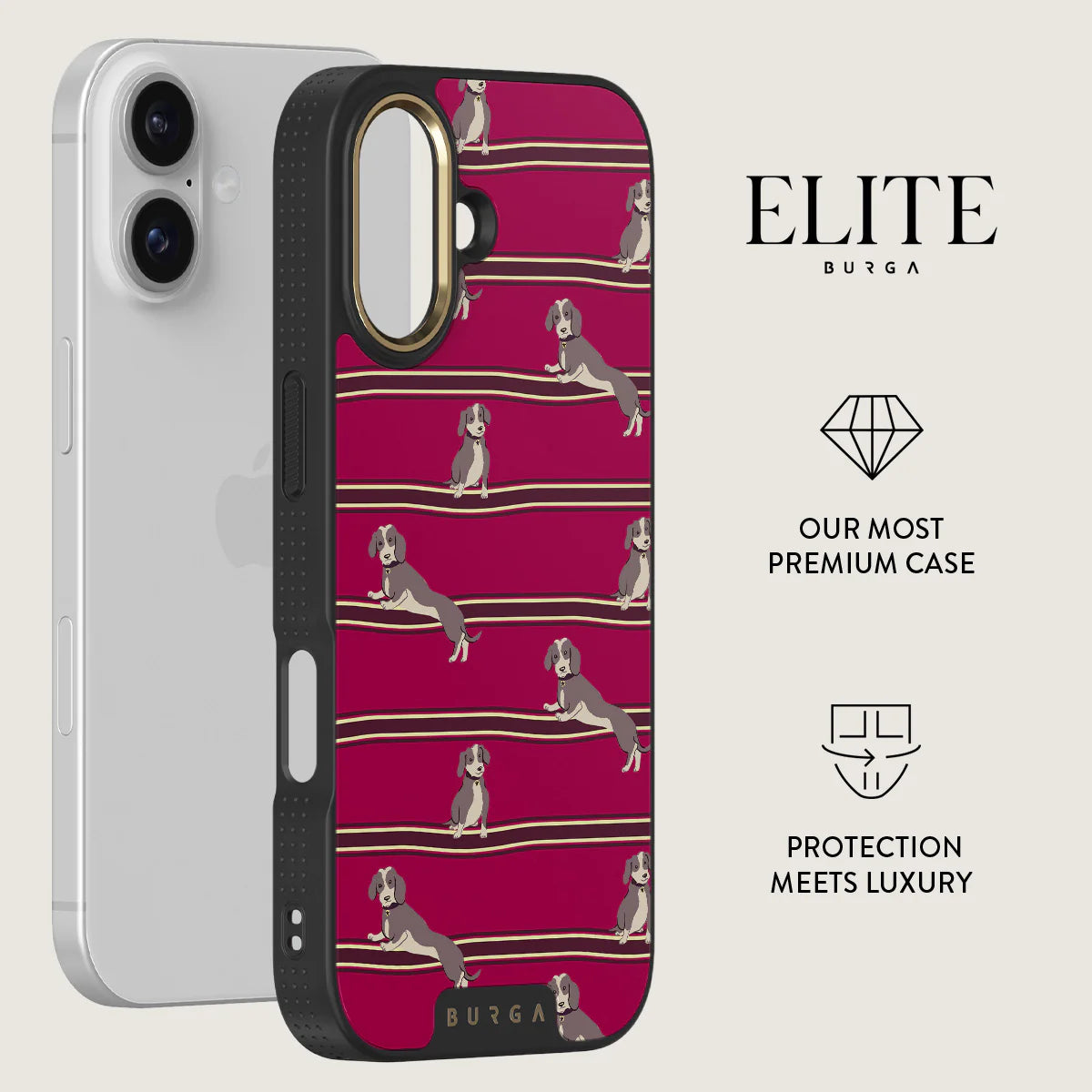 BURGA ELITE DARK | ON HOLD - כיסוי אופנתי לאייפון 17