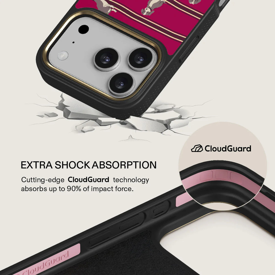 BURGA ELITE DARK | ON HOLD - כיסוי אופנתי לאייפון 17 פרו