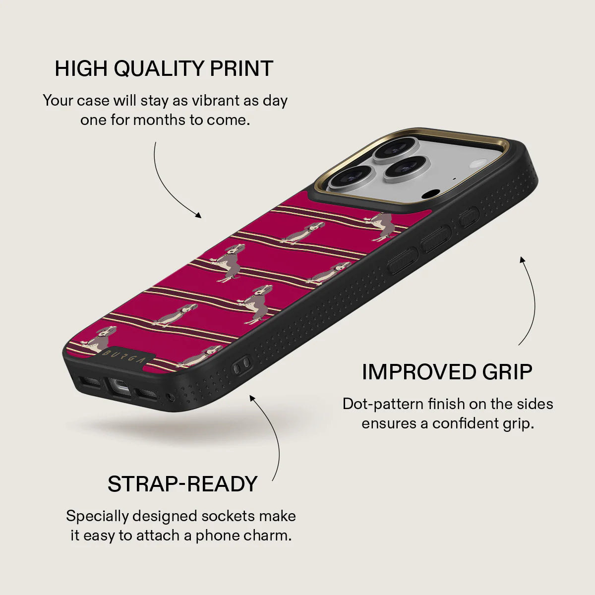 BURGA ELITE DARK | ON HOLD - כיסוי אופנתי לאייפון 17 פרו