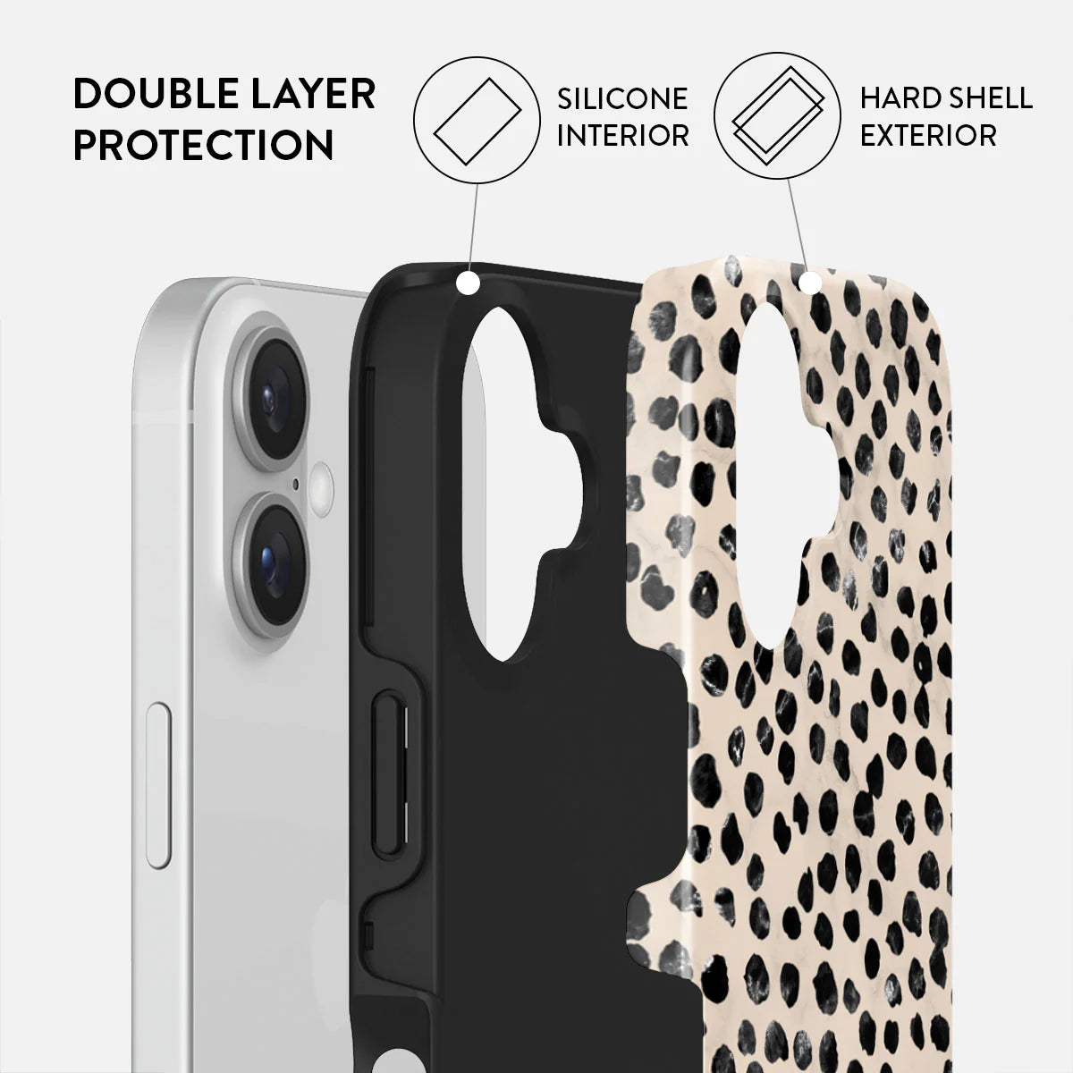 BURGA TOUGH | Almond Latte - כיסוי אופנתי לאייפון 16