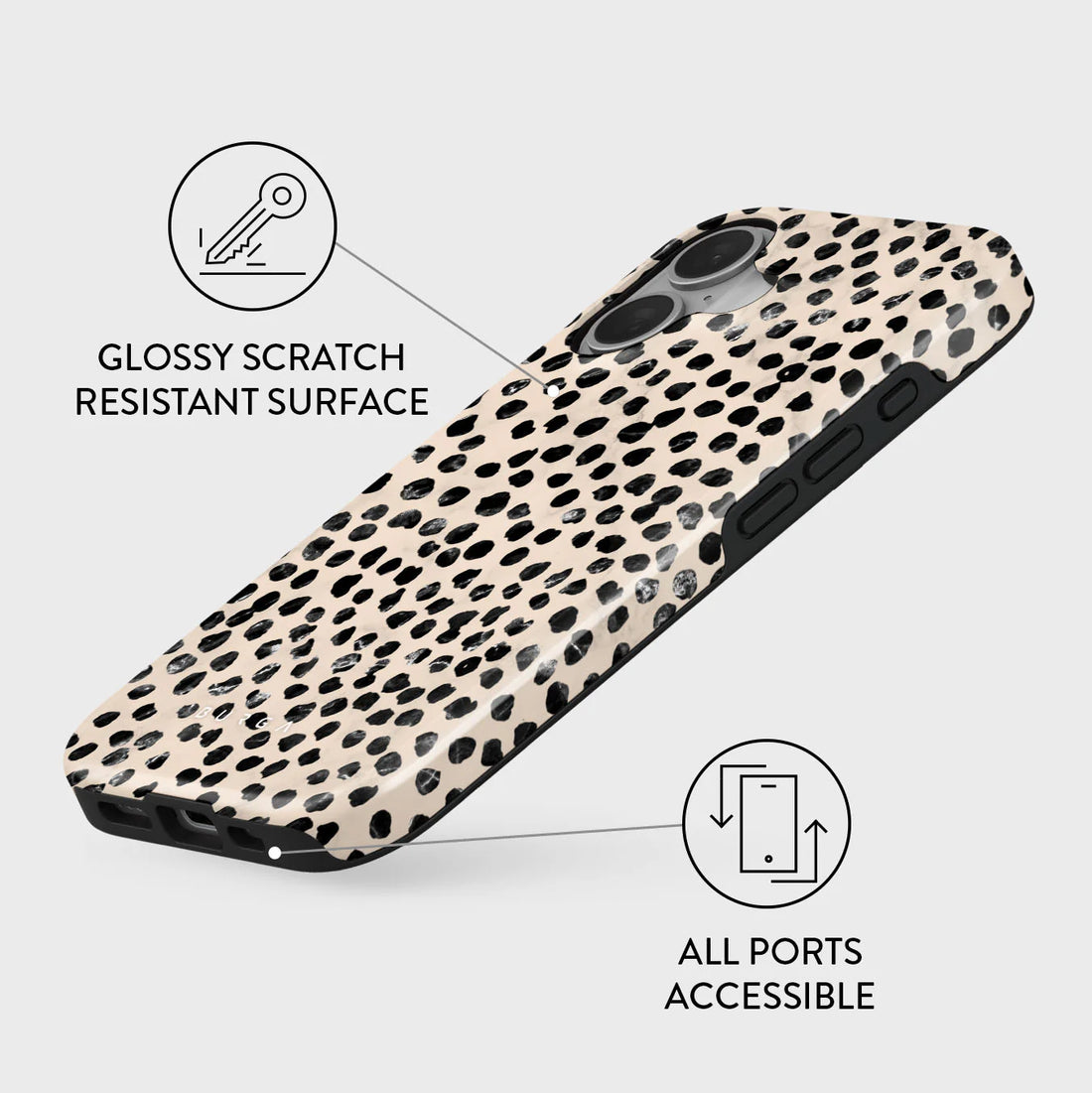 BURGA TOUGH | Almond Latte - כיסוי אופנתי לאייפון 16