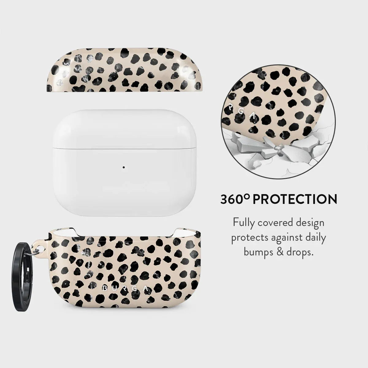 BURGA AIRPODS PRO 2 | ALMOND LATTE - כיסוי אופנתי לאוזניות