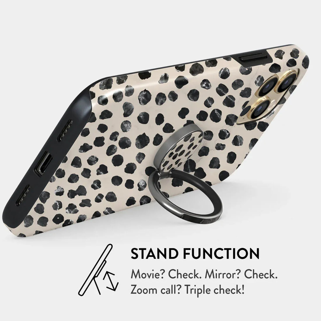 BURGA RING HOLDER | Almond Latte - תופסן לאצבע מתכוונן אופנתי