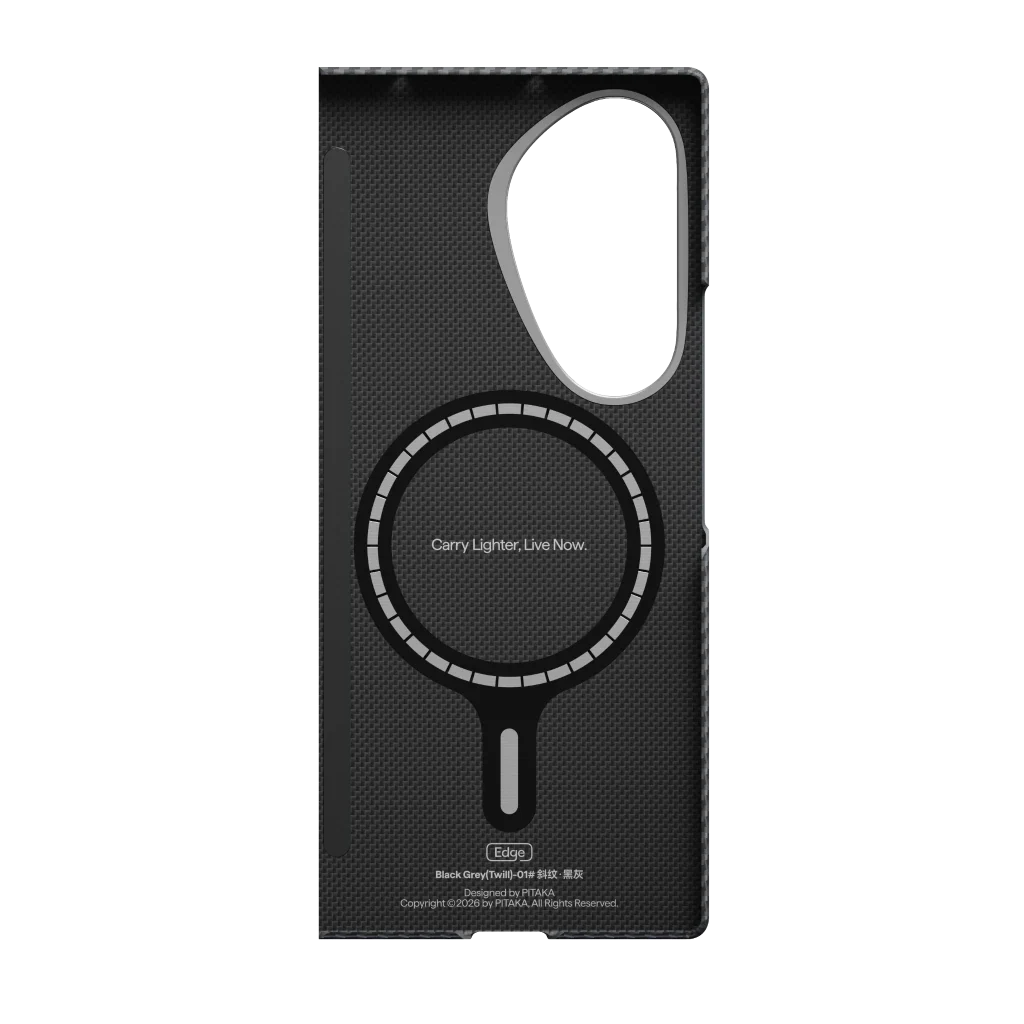 Galaxy Z Fold 8 Ultra | Black / Grey מגן הקרבון הדק והקל בעולם | PITAKA - פיטאקה