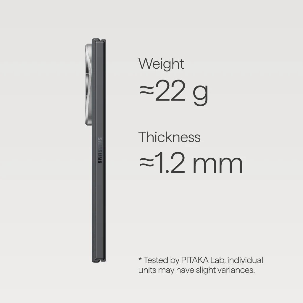 Galaxy Z Fold 8 Ultra | Black / Grey מגן הקרבון הדק והקל בעולם | PITAKA - פיטאקה