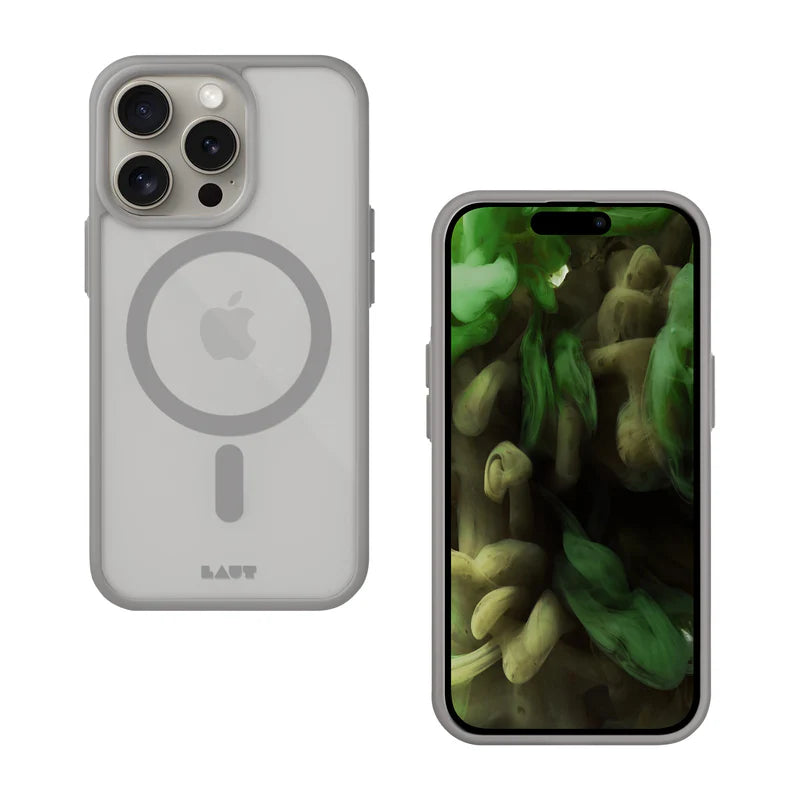 כיסוי מבית LAUT | אייפון 15 פרו מקס | GREY | HUEX PROTECT