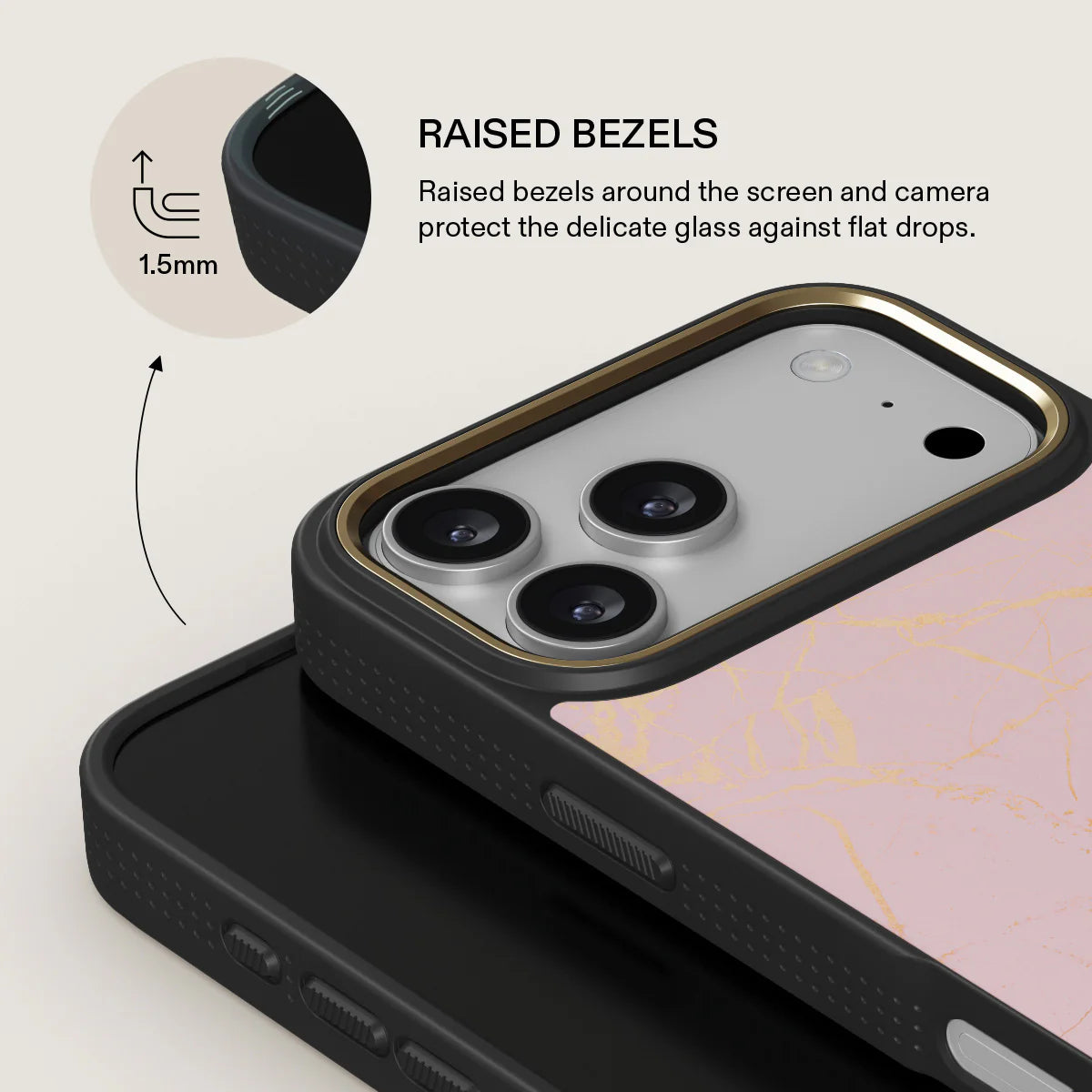 BURGA ELITE DARK | PEACHY GOLD - כיסוי אופנתי לאייפון 17 פרו מקס