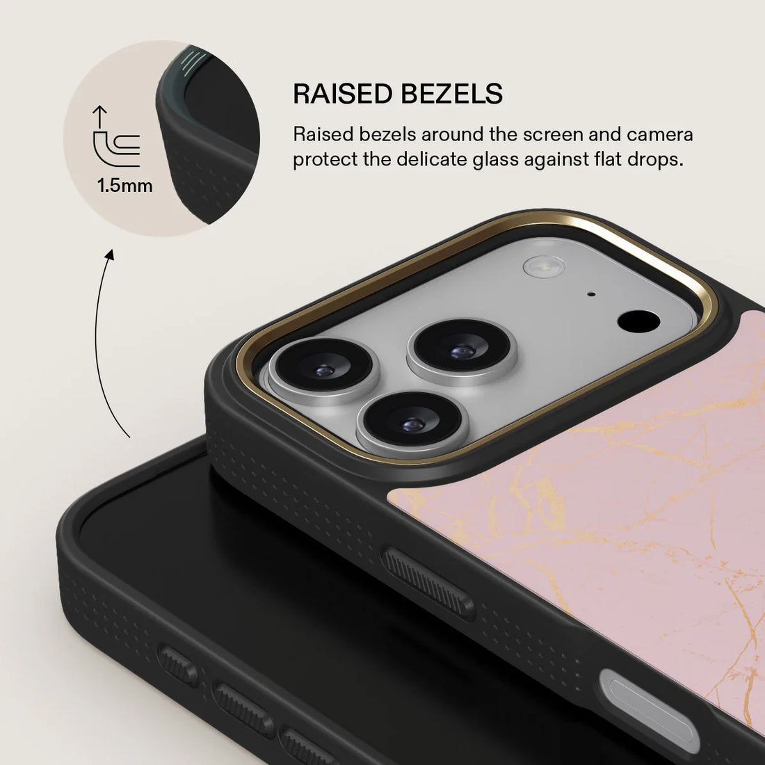 BURGA ELITE DARK | PEACHY GOLD - כיסוי אופנתי לאייפון 17 פרו