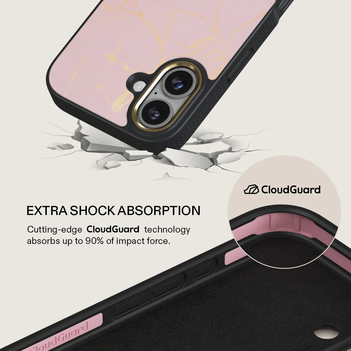 BURGA ELITE DARK | PEACHY GOLD - כיסוי אופנתי לאייפון 17