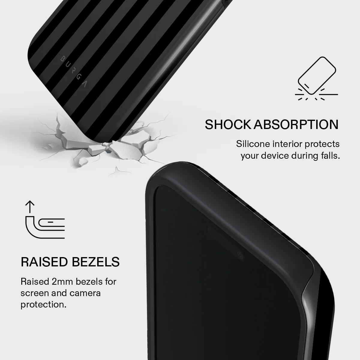 BURGA TOUGH | NIGHTFALL - כיסוי אופנתי לאייפון 17 פרו מקס