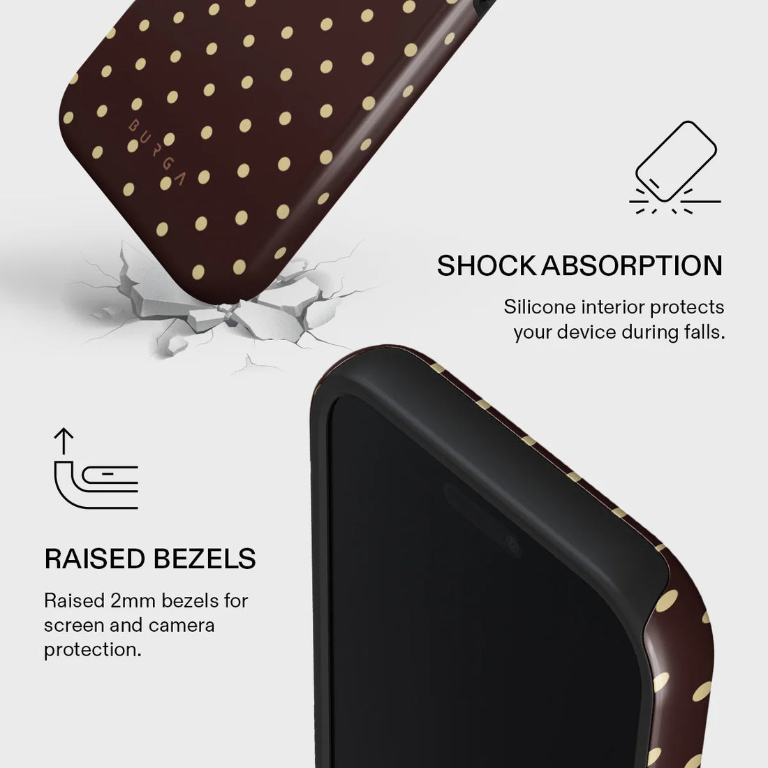 BURGA TOUGH | SORRY BUSY - כיסוי אופנתי לאייפון 17 פרו