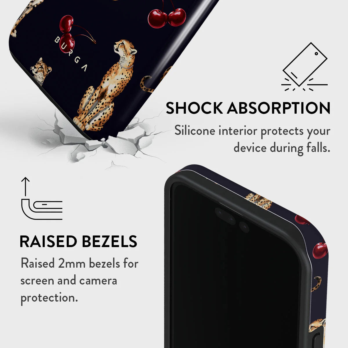 BURGA TOUGH | Cougar- כיסוי אופנתי לאייפון 16 פרו מקס