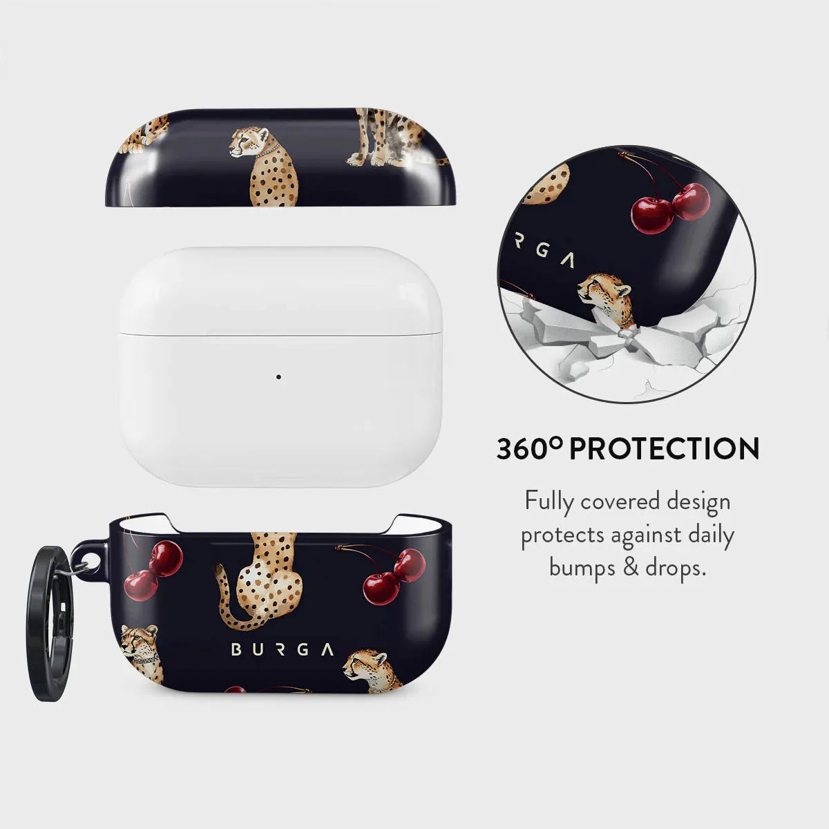 BURGA AIRPODS PRO 2 | COUGAR - כיסוי אופנתי לאוזניות