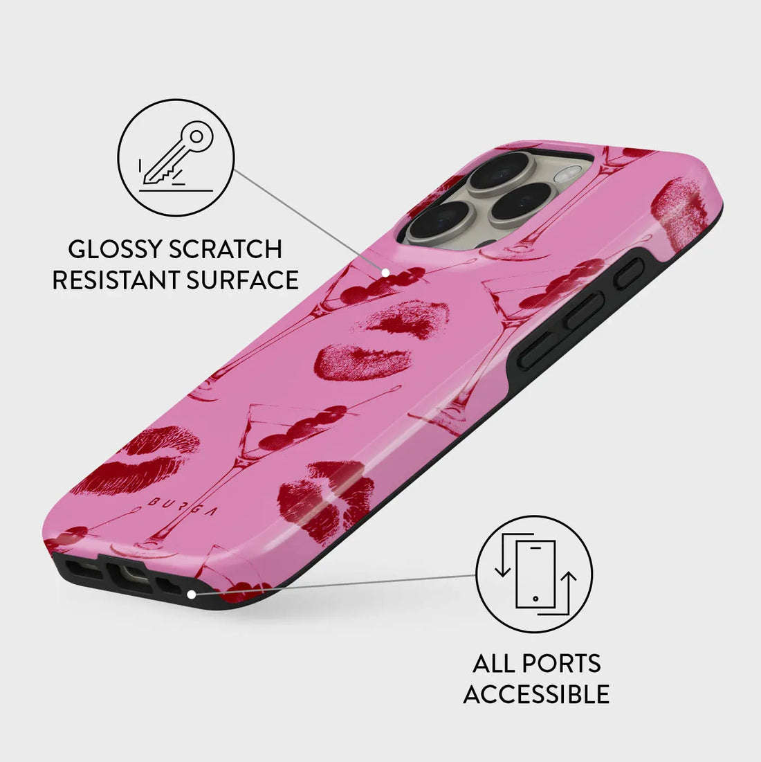 BURGA TOUGH | Call Me - כיסוי אופנתי לאייפון 16 פרו