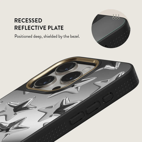 BURGA MIRROR | HOTSHOT - כיסוי מראה אופנתי לאייפון 15 פרו מקס תומך Magsafe