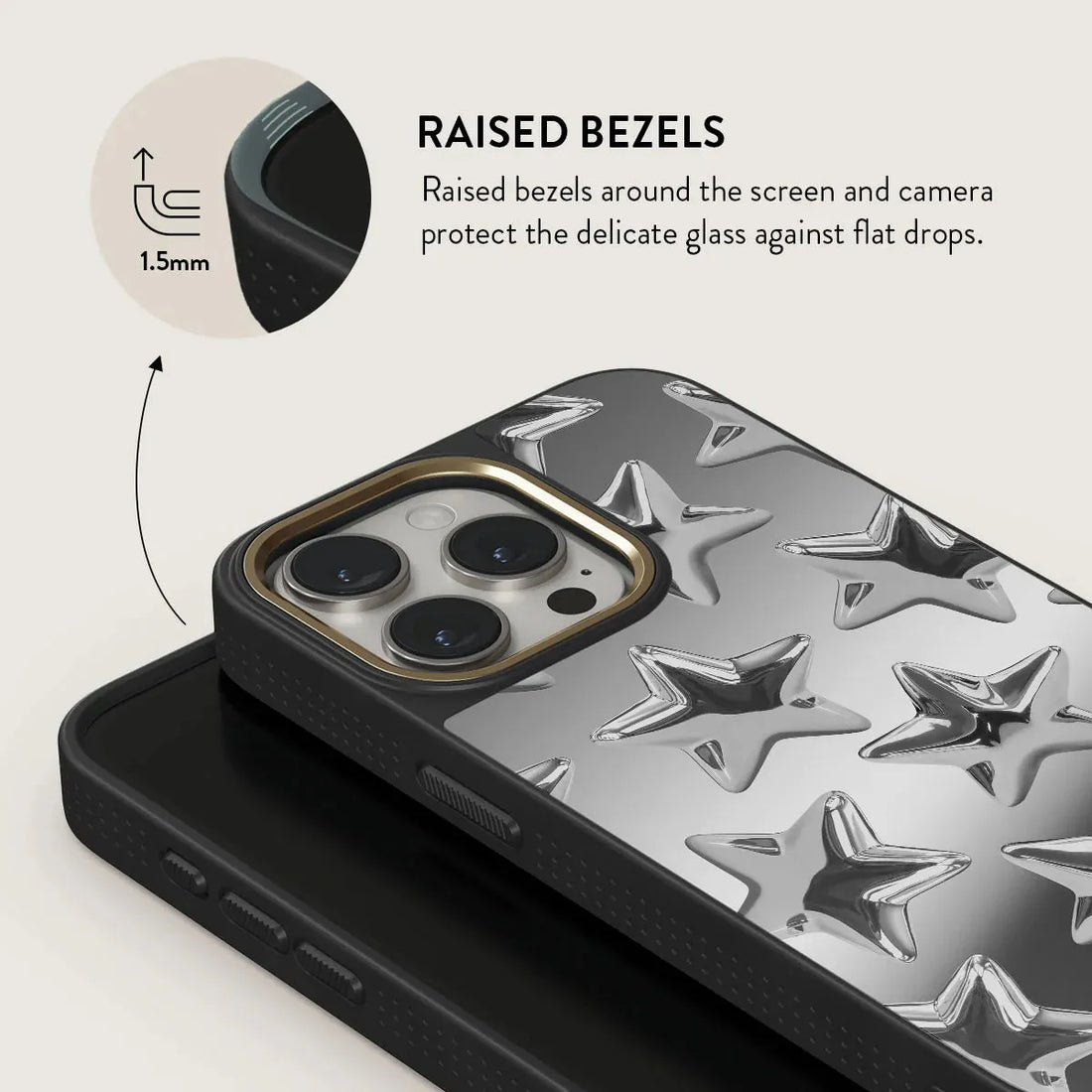 BURGA MIRROR | Hotshot - כיסוי מראה אופנתי לאייפון 16 פרו תומך Magsafe