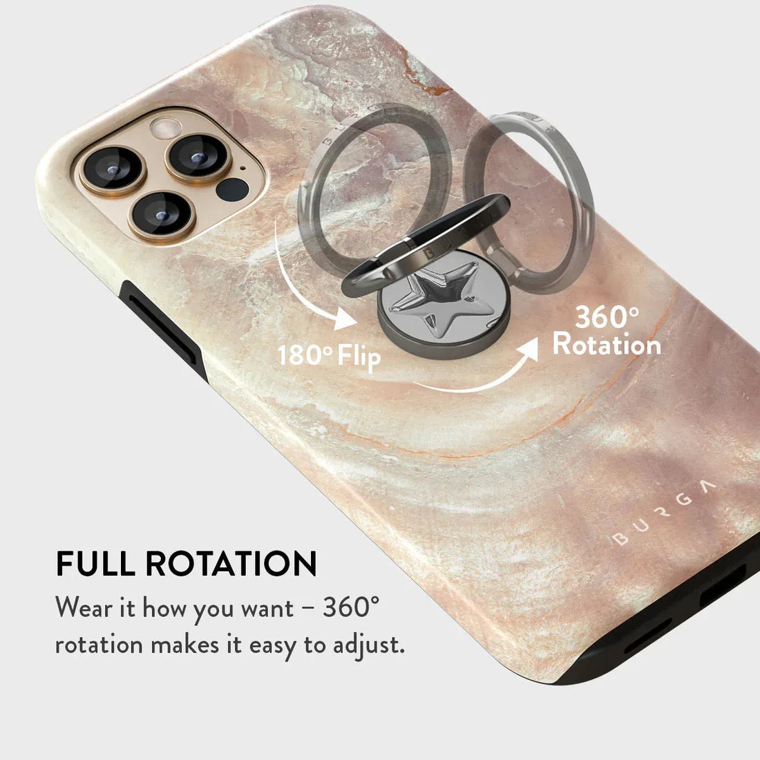 BURGA RING HOLDER | HotShot - תופסן לאצבע מתכוונן אופנתי