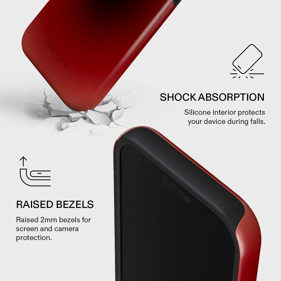 BURGA TOUGH | NO TALKING - כיסוי אופנתי לאייפון 17 פרו