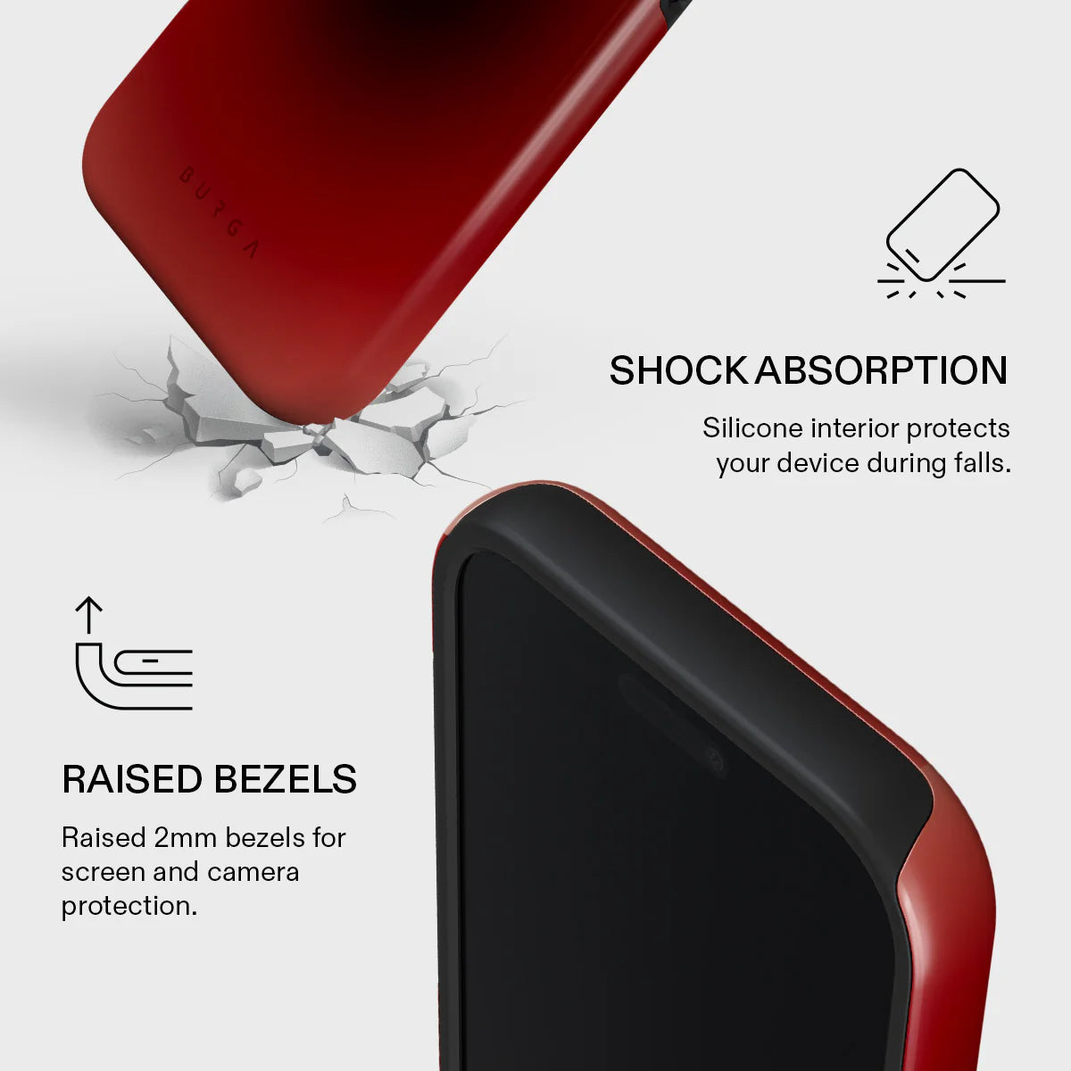 BURGA TOUGH | NO TALKING - כיסוי אופנתי לאייפון 17 פרו