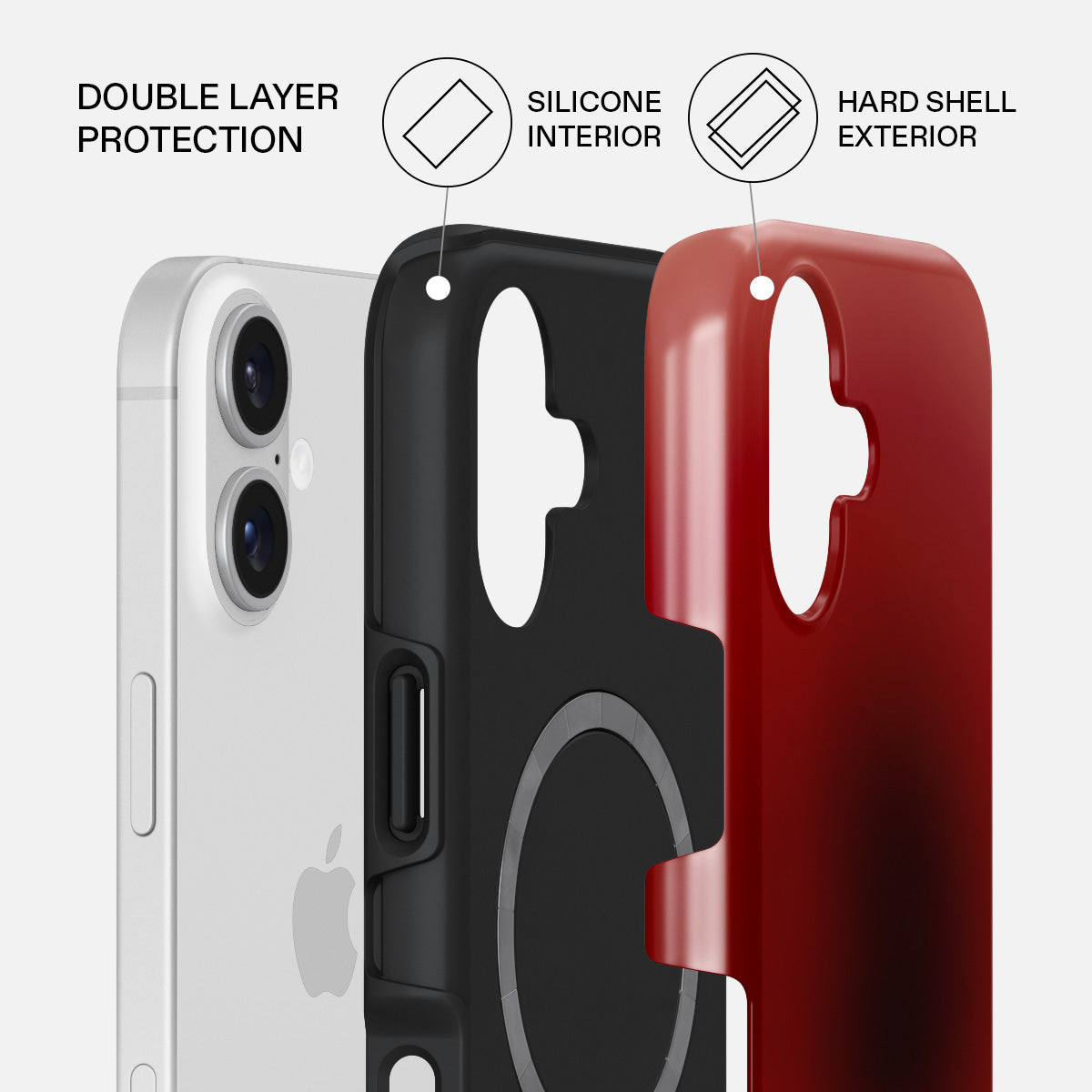 BURGA TOUGH | NO TALKING - כיסוי אופנתי לאייפון 17