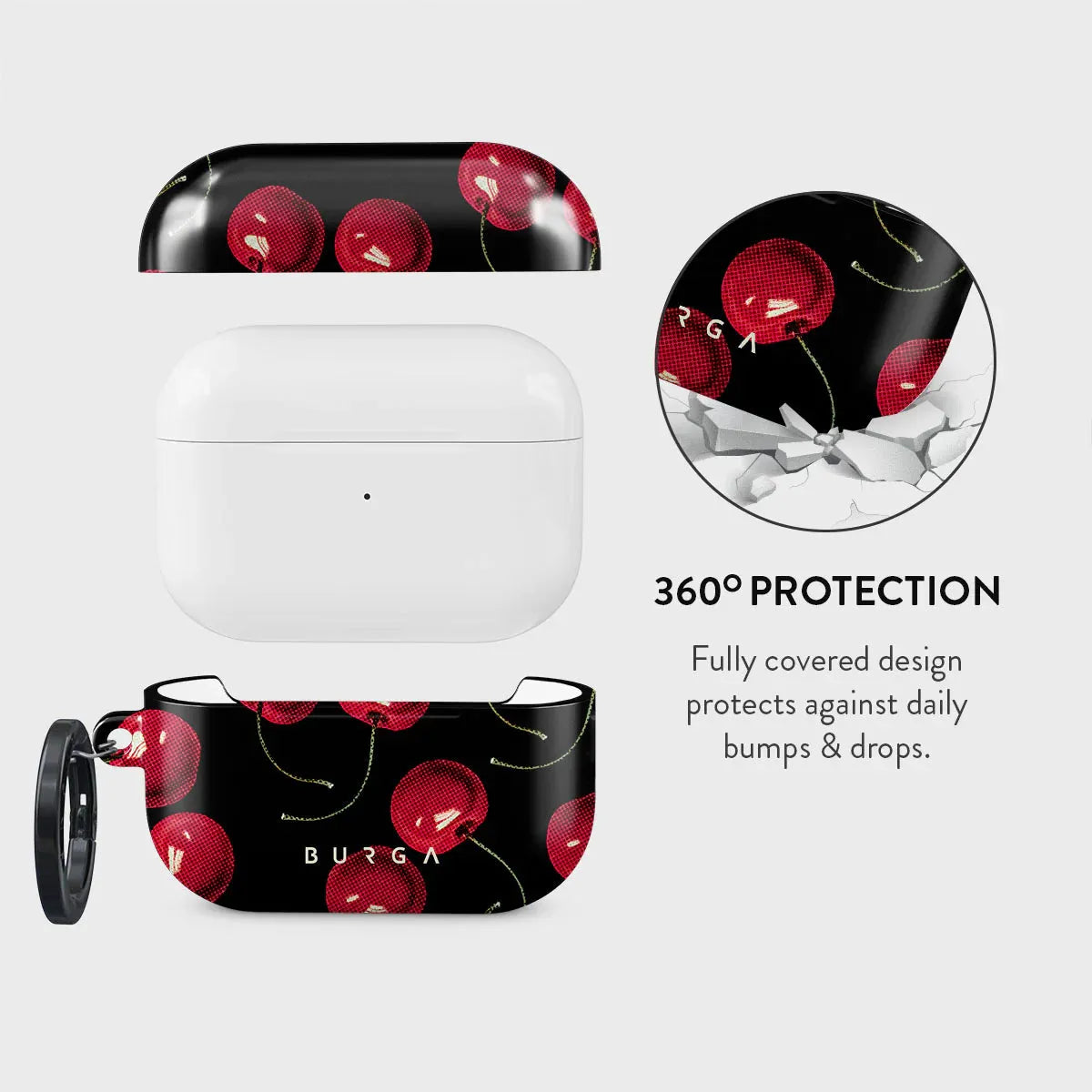 BURGA AIRPODS PRO 2 | CHERRYBOMB - כיסוי אופנתי לאוזניות