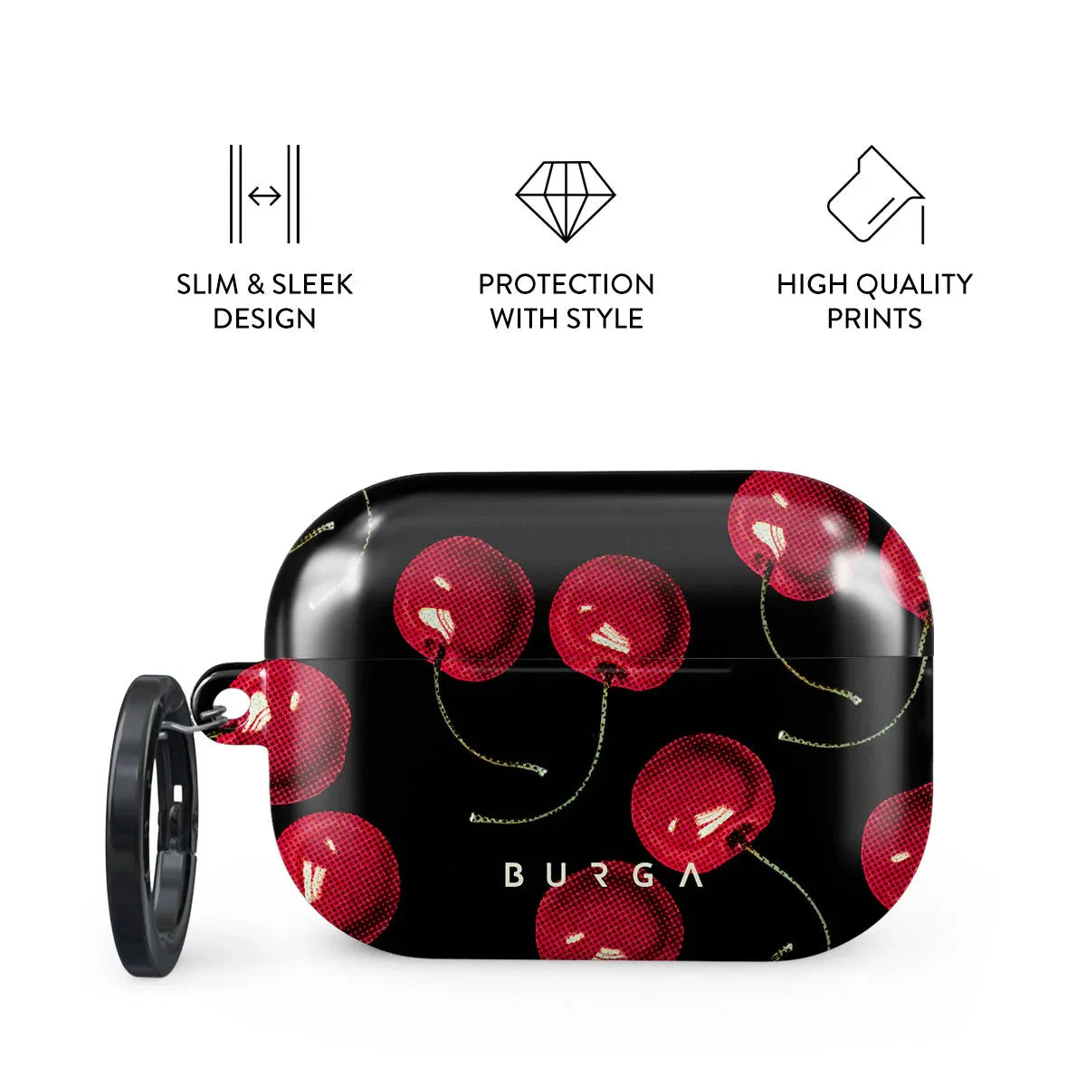 BURGA AIRPODS PRO 2 | CHERRYBOMB - כיסוי אופנתי לאוזניות