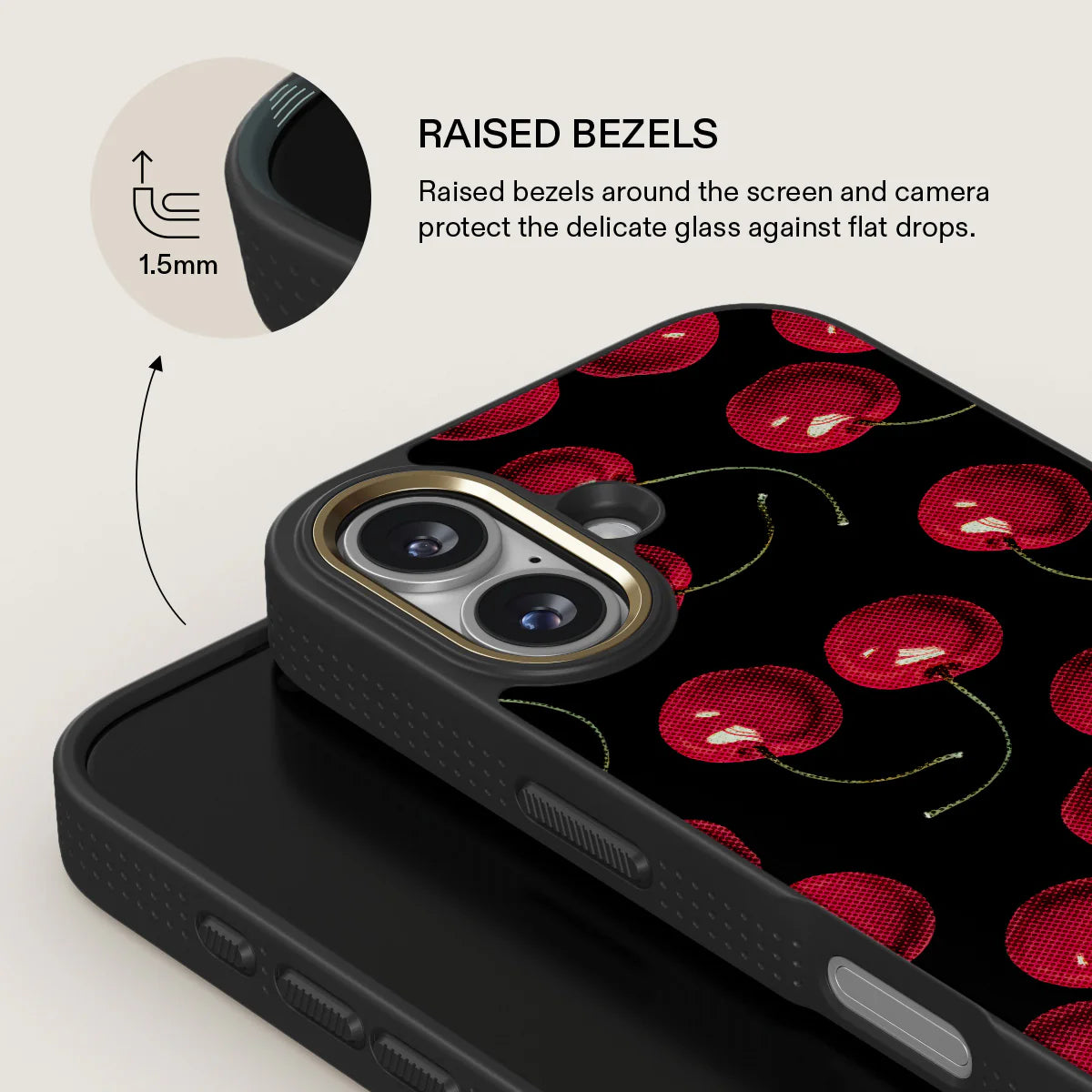 BURGA ELITE DARK | CHERRYBOMB - כיסוי אופנתי לאייפון 17