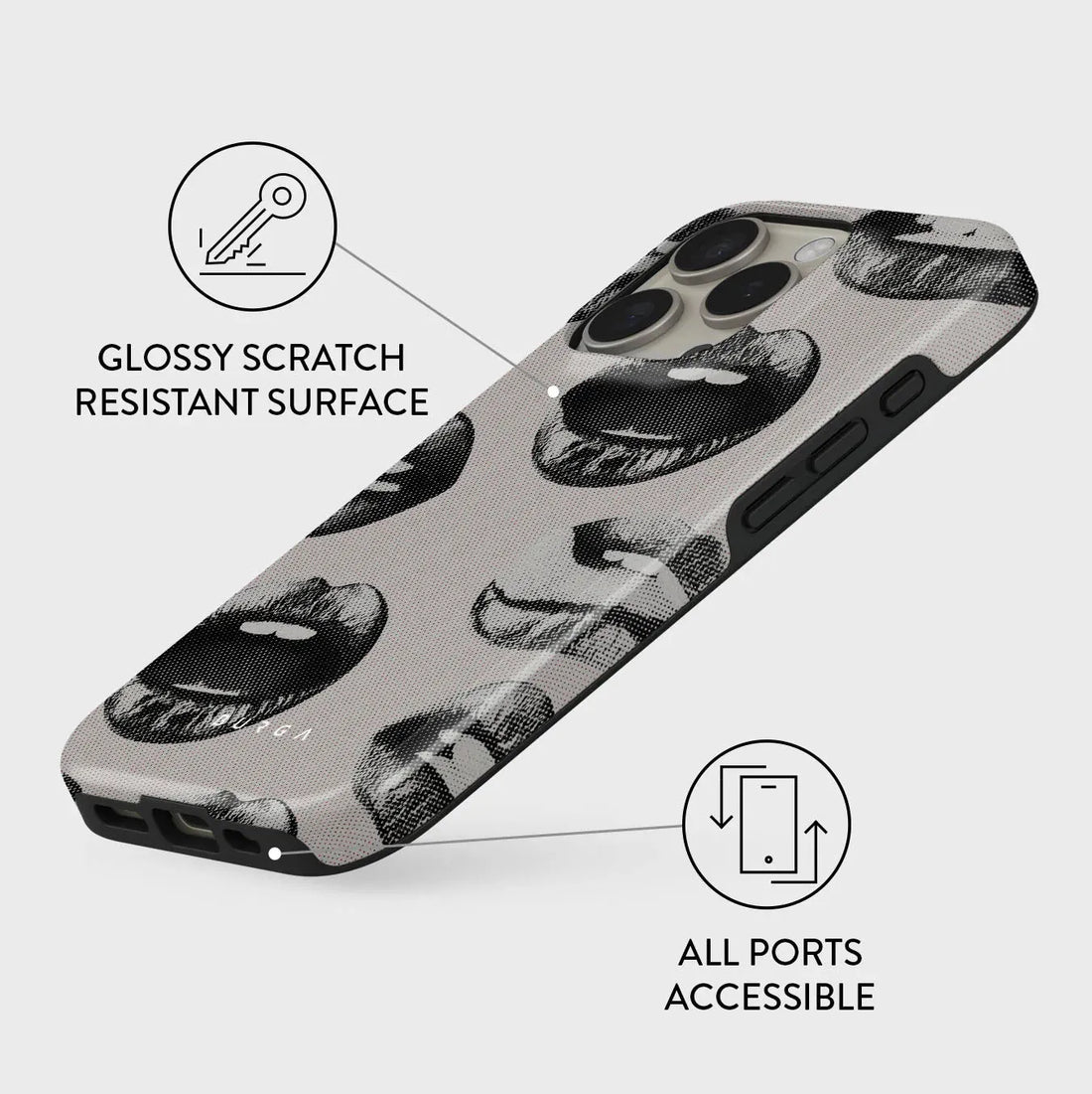 BURGA TOUGH | Next Mistake - כיסוי אופנתי לאייפון 16 פרו