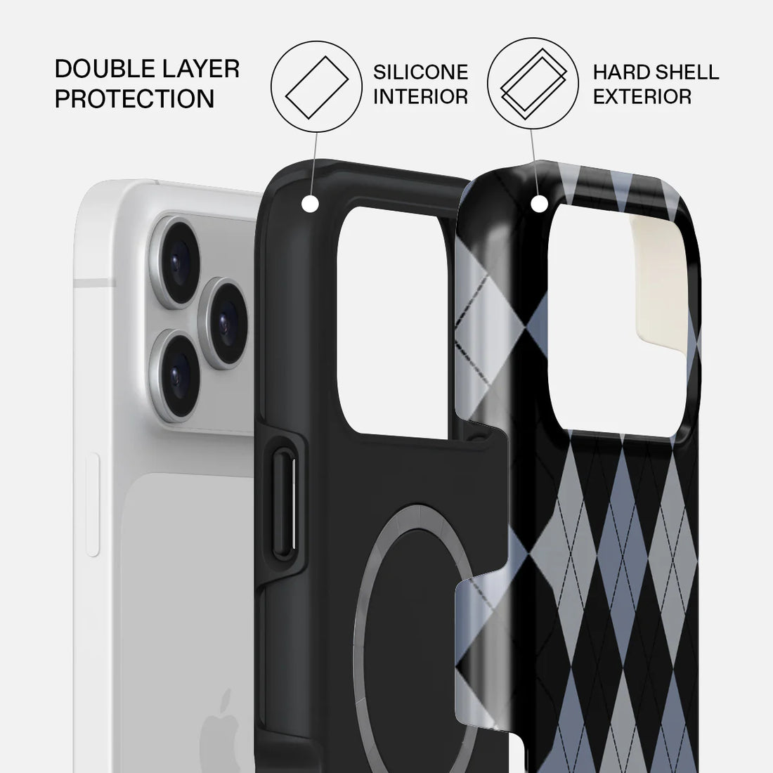 BURGA TOUGH | TROUBLE - כיסוי אופנתי לאייפון 17 פרו מקס