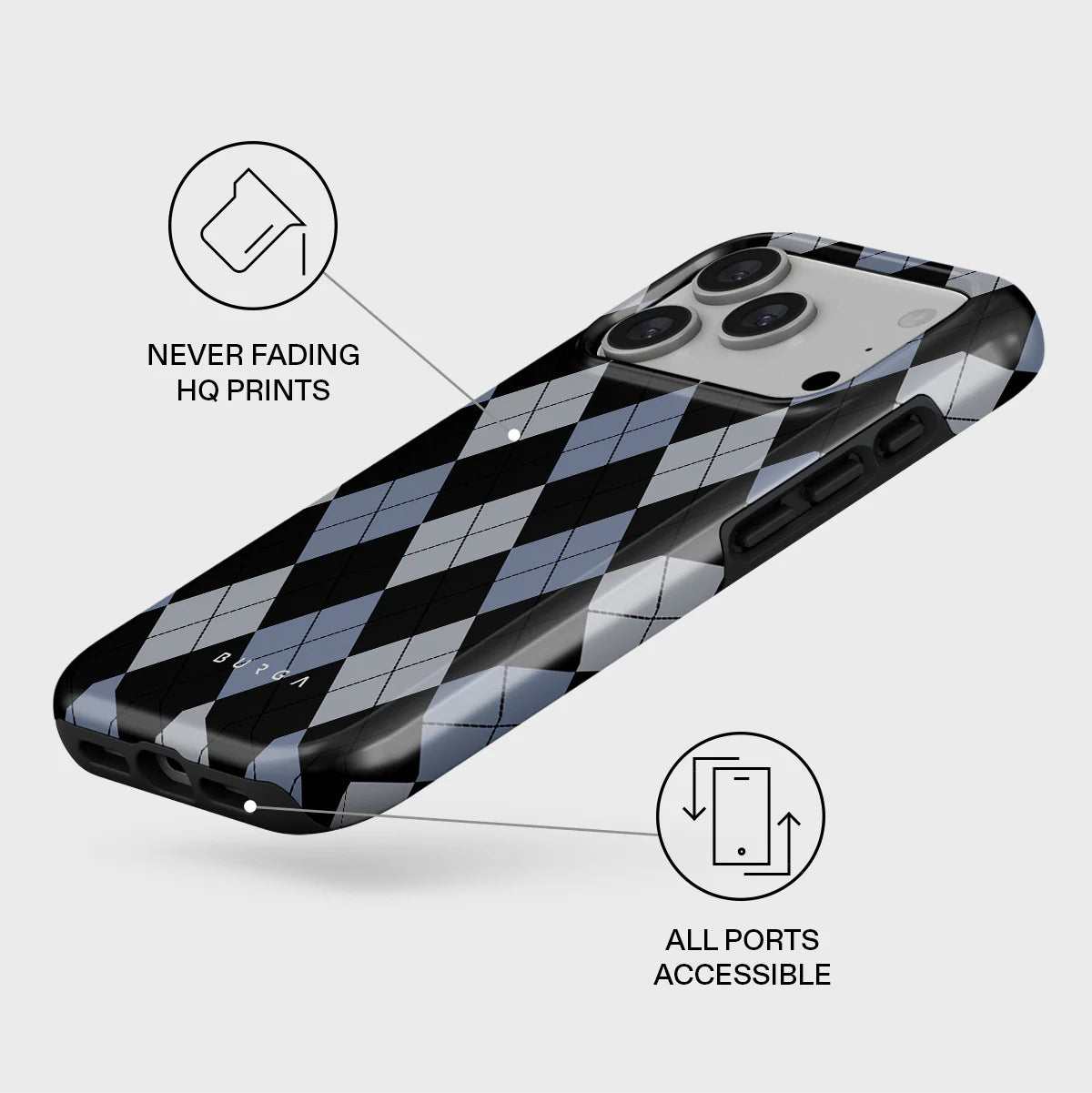 BURGA TOUGH | TROUBLE - כיסוי אופנתי לאייפון 17 פרו