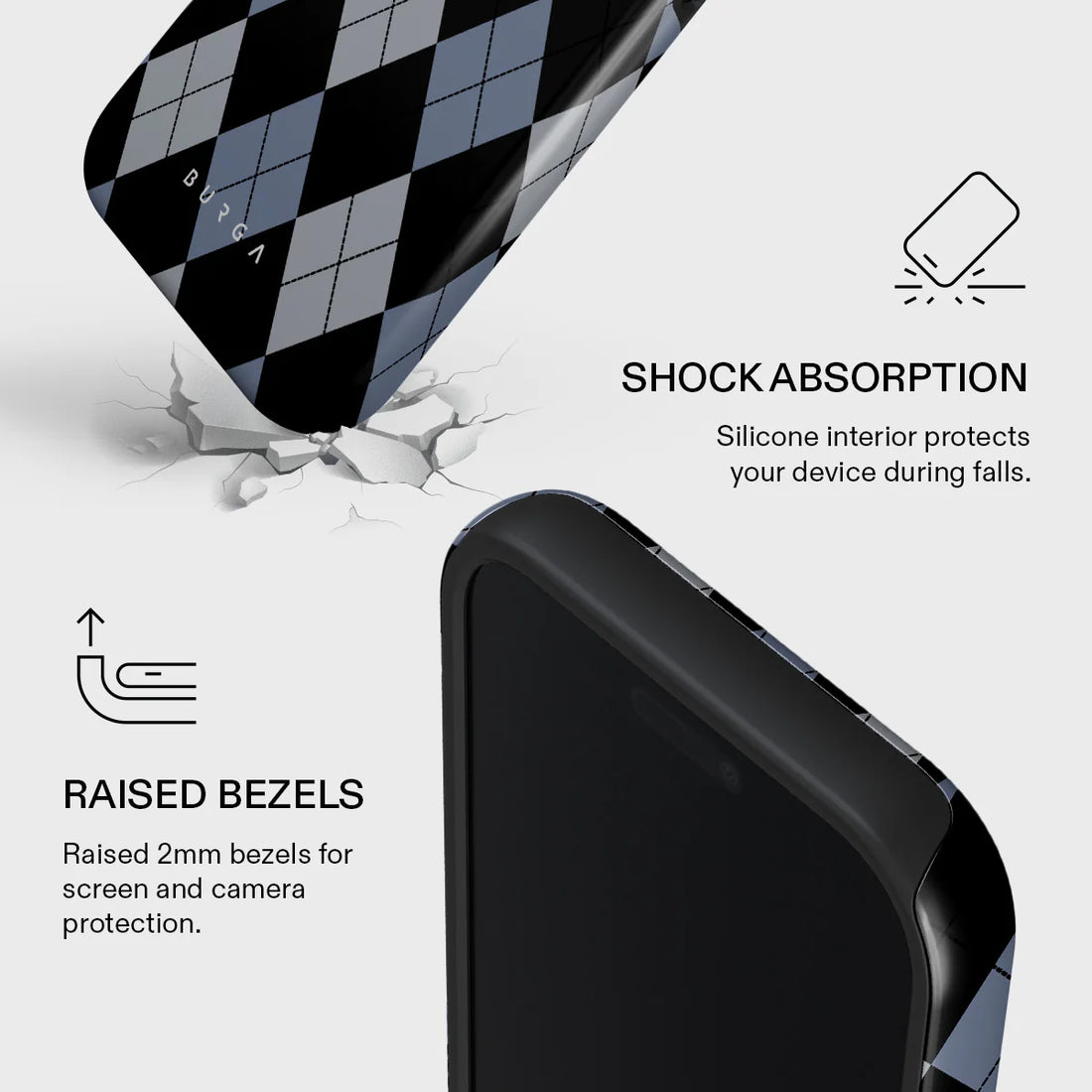 BURGA TOUGH | TROUBLE - כיסוי אופנתי לאייפון 17 פרו