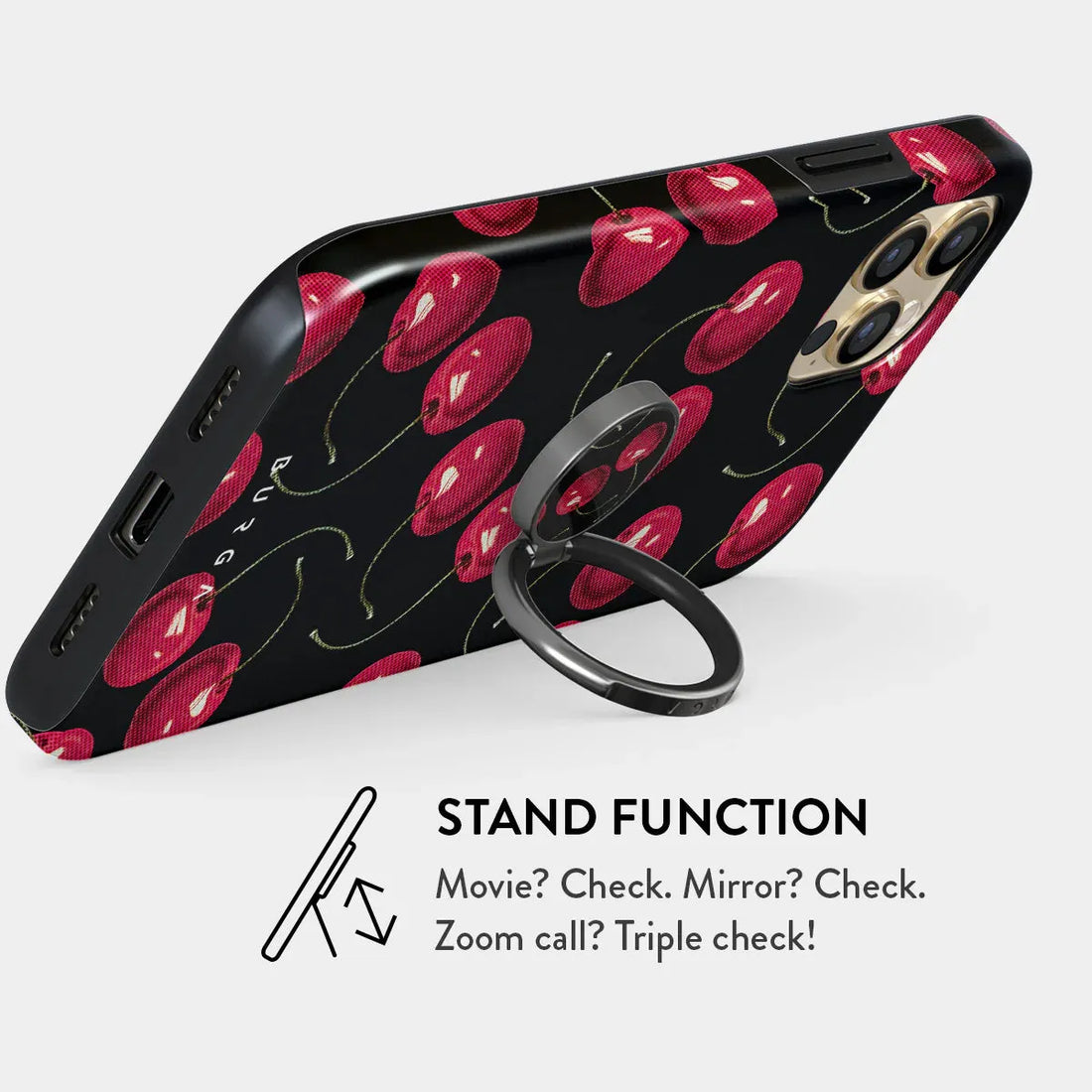 BURGA RING HOLDER | CHERRY BOMB - תופסן לאצבע מתכוונן אופנתי